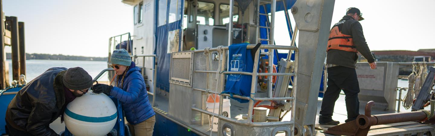 Ocean engineering buoy deployment 