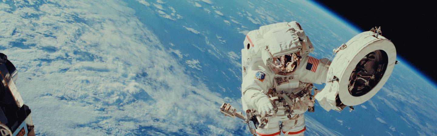 Astronaut above Earth