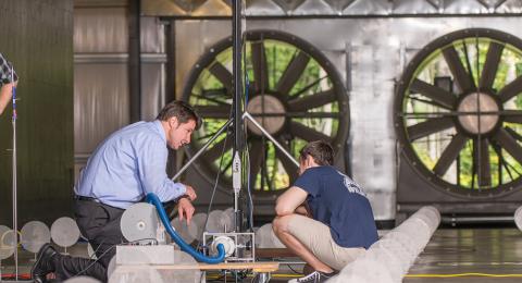 UNH research wind tunnel