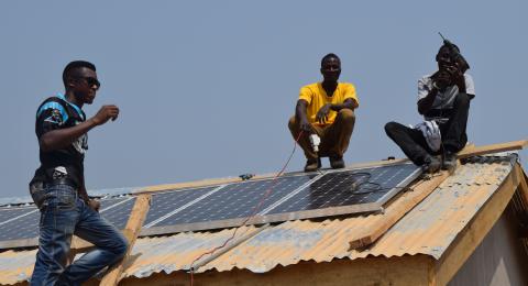 Katerina Messologitis Solar Project in Ghana, Africa