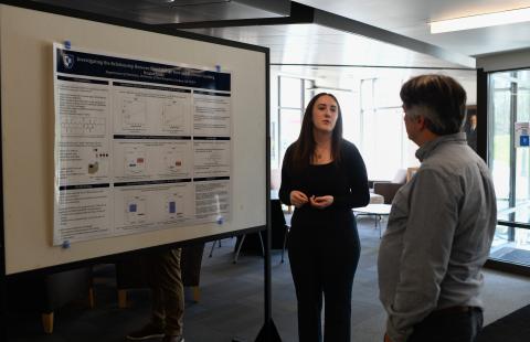Meaghan Penrice and Ian Konen at the 2024 poster session 