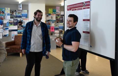 Nick Mixon and Anthony Milani at the 2024 Poster session 