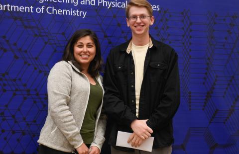 Stacey Hughes and Tim Murphy at the 2024 Chemistry Awards Ceremony