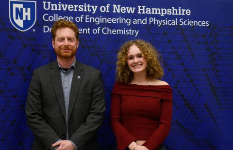 Erik Berda and Muriel Lubelczyk at the 2024 Chemistry Awards Ceremony