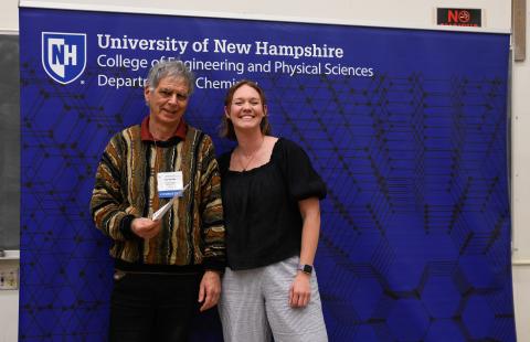Roy Planalp and Emily Andrews at the 2024 Chemistry Awards Ceremony