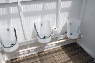 urinals in vehicle