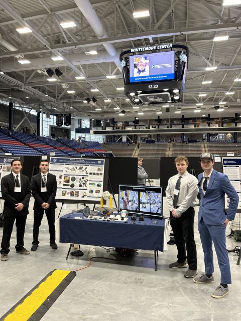 Undergrad Researchers with their Project, the Robotic End-Effector
