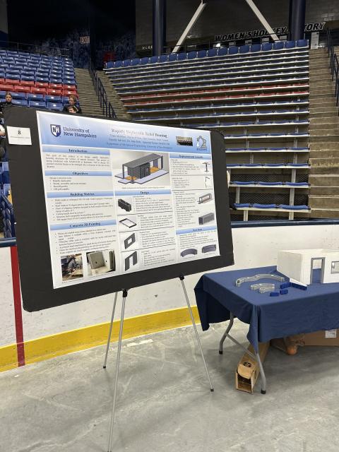 Rapidly Deployable Relief Housing on Display at the Undergraduate Research Conference