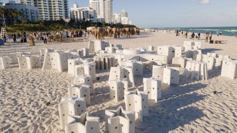 Concrete Reef in Star Formations on Beach #2