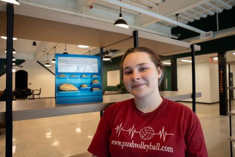 Mechanical engineering student Sarah Souliere