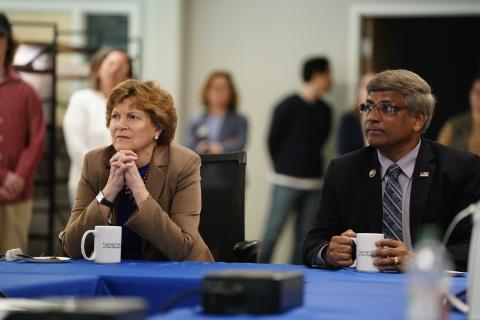 Senator Shaheen and Director Sethuraman Panchanathan 