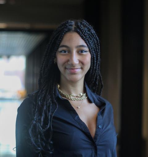 Environmental sciences major student Jordan Christian