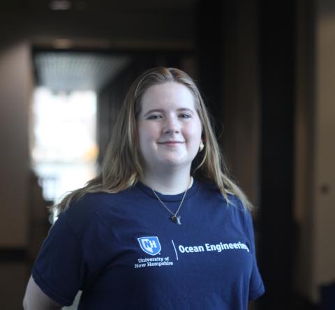 Ocean engineering student Kelsea Carmichael 
