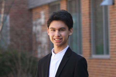Chemical Engineering major student Sam Mercer