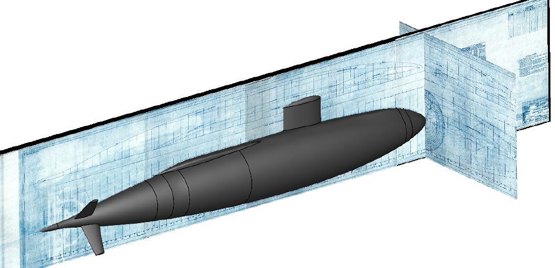 A 3D model of the USS Albacore created from the original blueprints of Albacore Phase 4