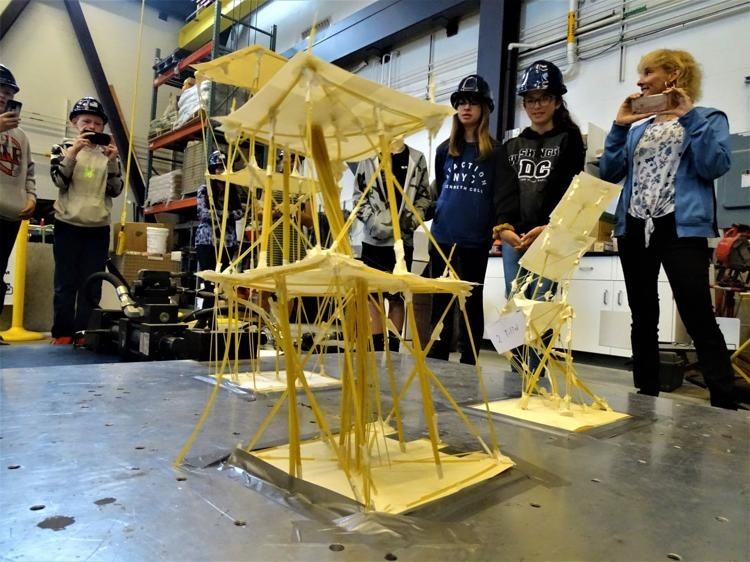 Student built tower
