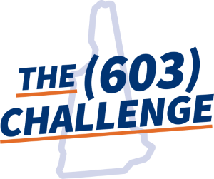 The 603 Challenge logo with NH outline